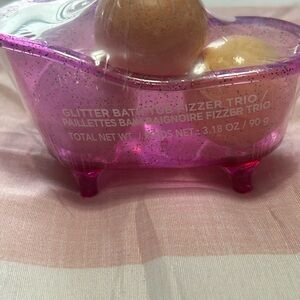Glitter Bath Fizzer Trio - Pink